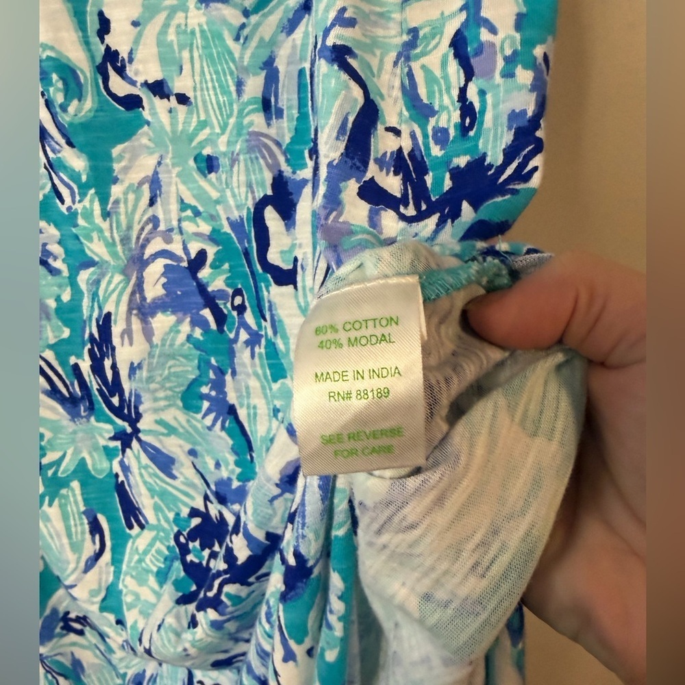 Lilly Pulitzer Essie Maxi Dress sleeveless novelty elephant summer size S - Picture 9 of 12